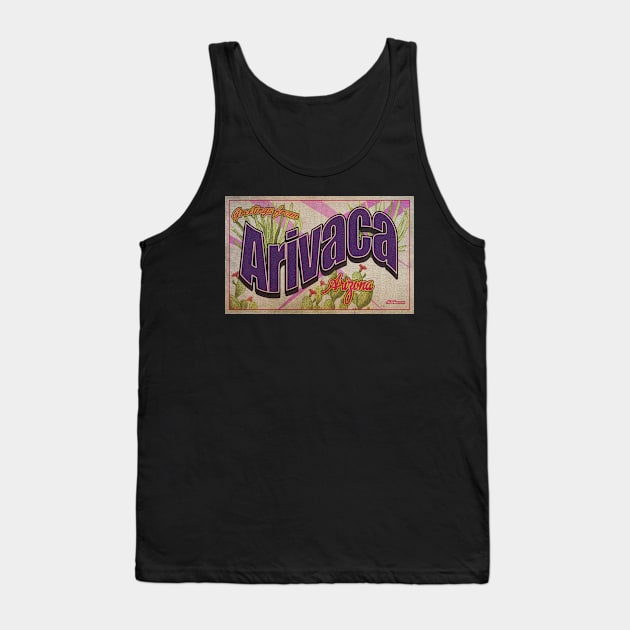 Greetings from Arivaca, Arizona Tank Top by Nuttshaw Studios